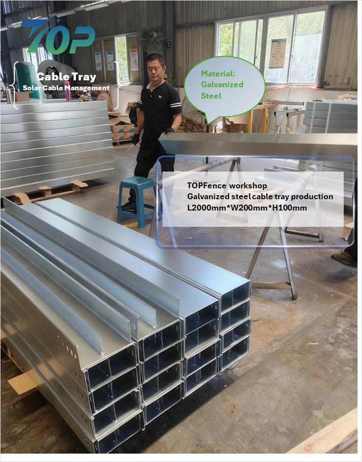 Galvanized Solar Cable Tray Production and Shipment