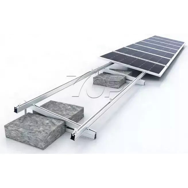 Flat Roof Concrete Solar Ballast Mounting Rack