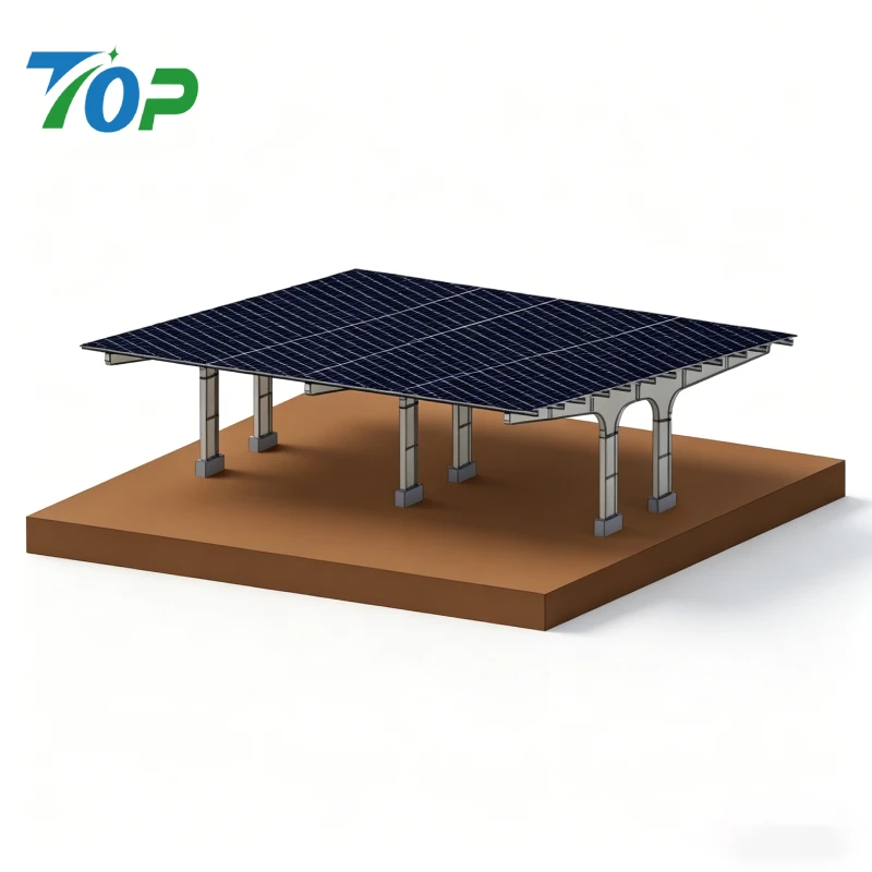 Hot-Dip Galvanized Solar Parking Carport Mounting System